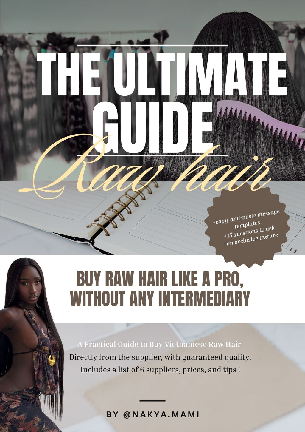 Buy RAW HAIR like a PRO, no intermediary - EBOOK (ENGLISH version of the RAW HAIR list)